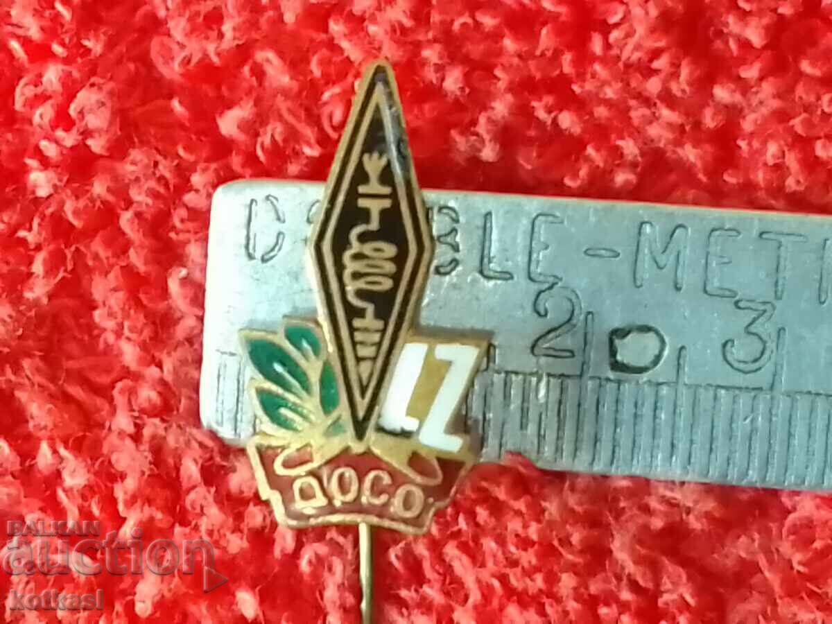 Old Badge needle bronze enamel Amateur Telegraphist DOSO Old Badge needle bronze enamel Amateur Telegraphist DOSO