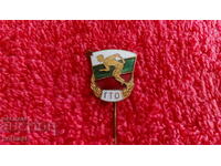Old Soc Badge Badge Bronze Needle Enamel TRP Excellent
