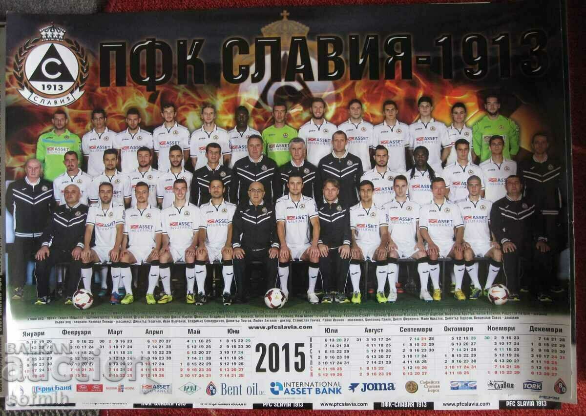 football big calendar Slavia 2015