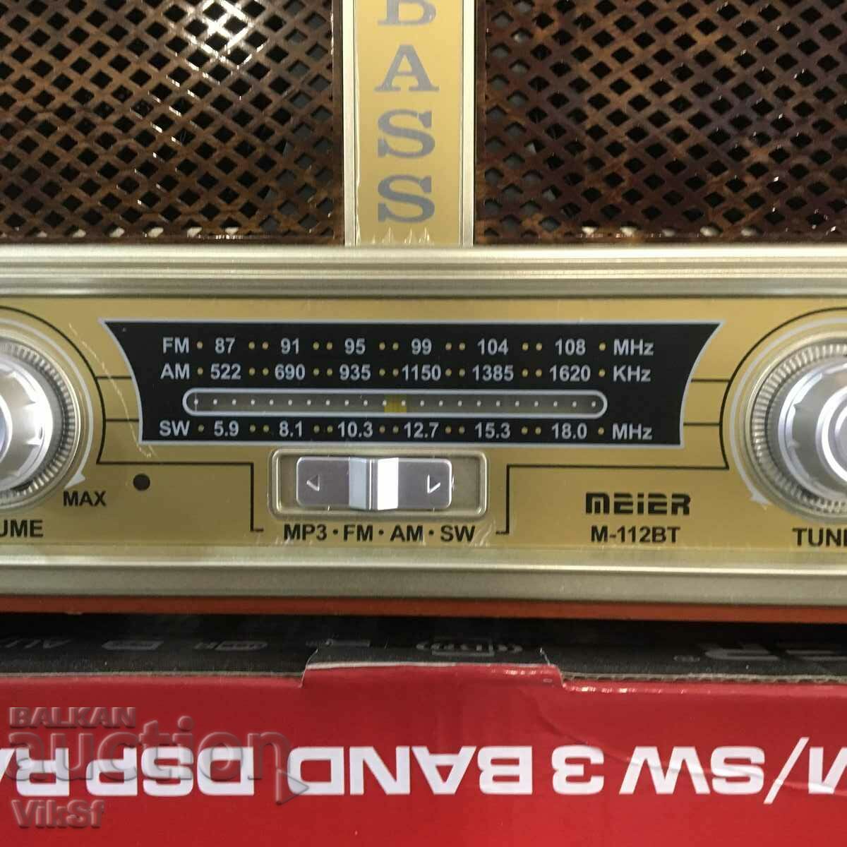 Radio MEIER M-112BT-NOSTALJI with price 36.00 BGN | € 18.41