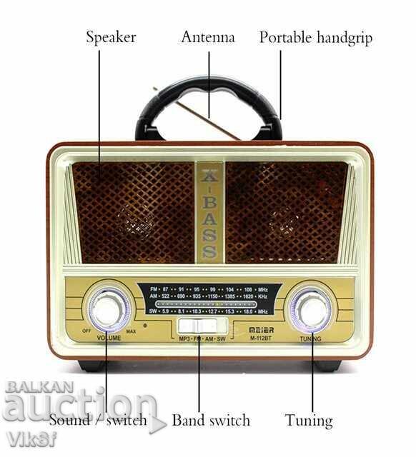 Auction  Radio MEIER M-112BT-NOSTALJI