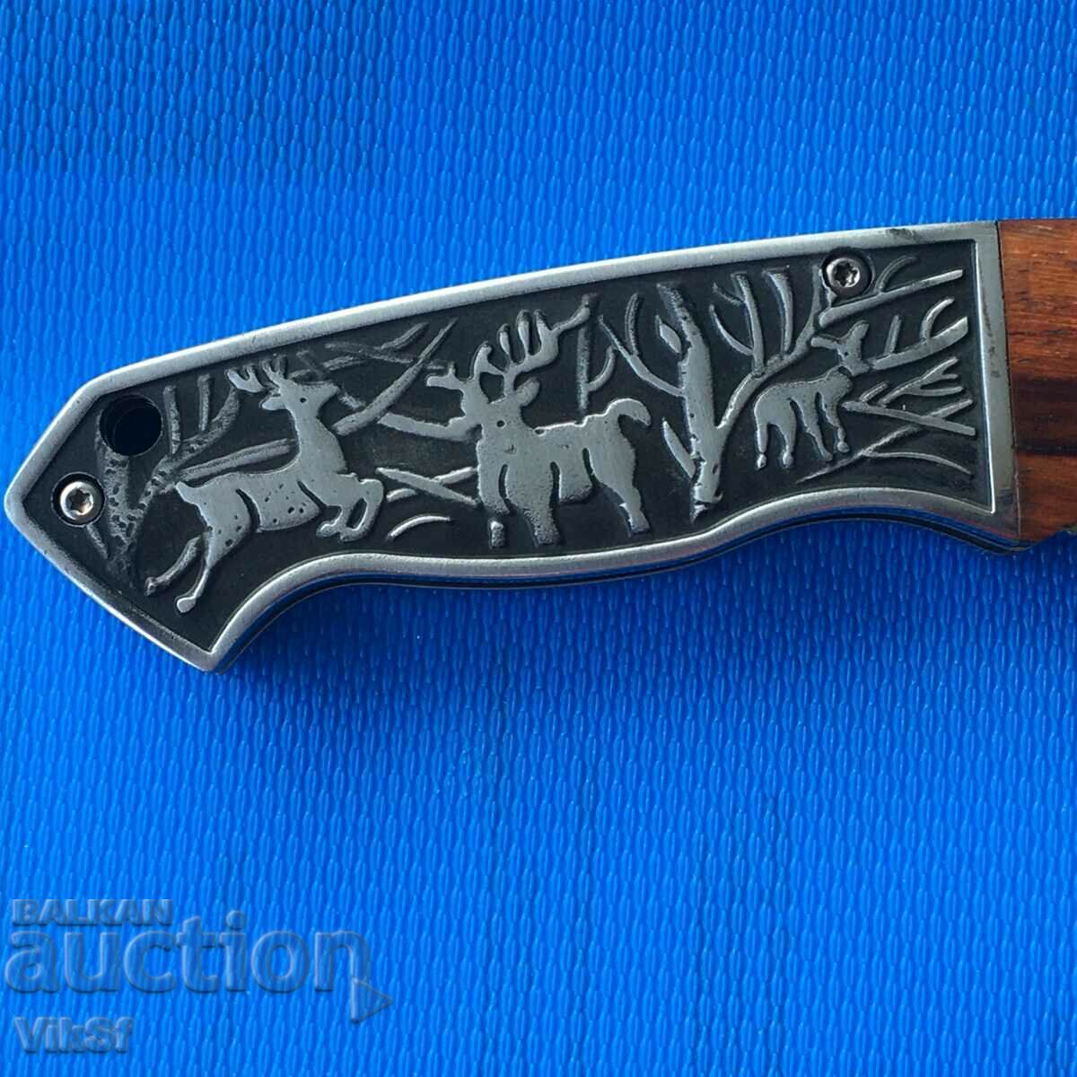 Russian folding pocket knife with case "ELENI" steel 65x13 with price 18.50 BGN | € 9.46 Russian folding pocket knife with case "ELENI" steel 65x13 with price 18.50 BGN | € 9.46