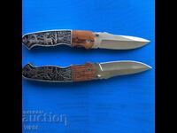 Russian folding pocket knife with case "ELENI" steel 65x13