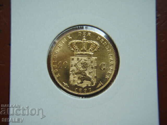 Auction  10 Gulden 1897 Netherlands /2 - AU/Unc (gold)