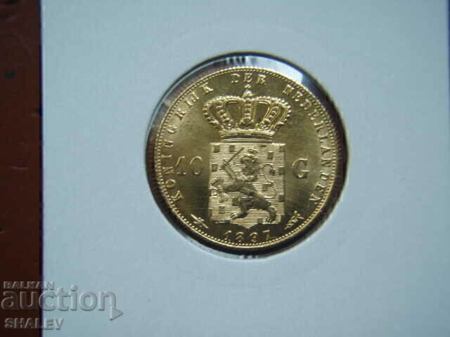 Livrarea 10 Gulden 1897 Olanda /2 - AU/Unc (aur) Livrarea 10 Gulden 1897 Olanda /2 - AU/Unc (aur)