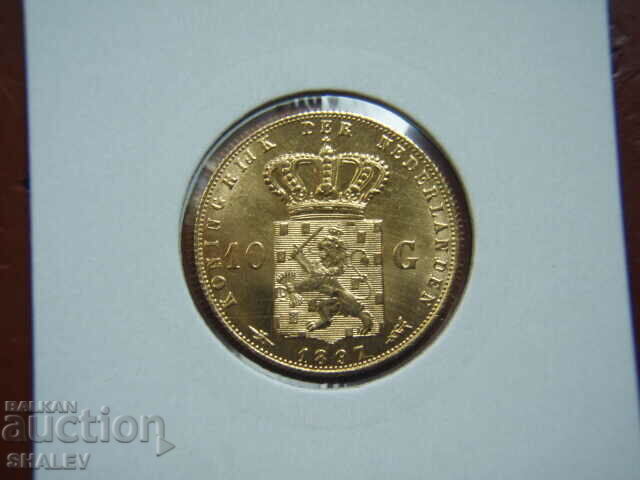 10 Gulden 1897 Netherlands /2 - AU/Unc (gold)