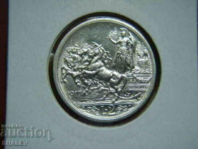 Auction 2 Lire 1917 Italy (2) - AU (RARE !!!) Auction 2 Lire 1917 Italy (2) - AU (RARE !!!)