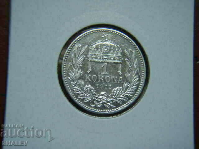 Auction 1 Korona 1912 Hungary - AU/Unc Auction 1 Korona 1912 Hungary - AU/Unc