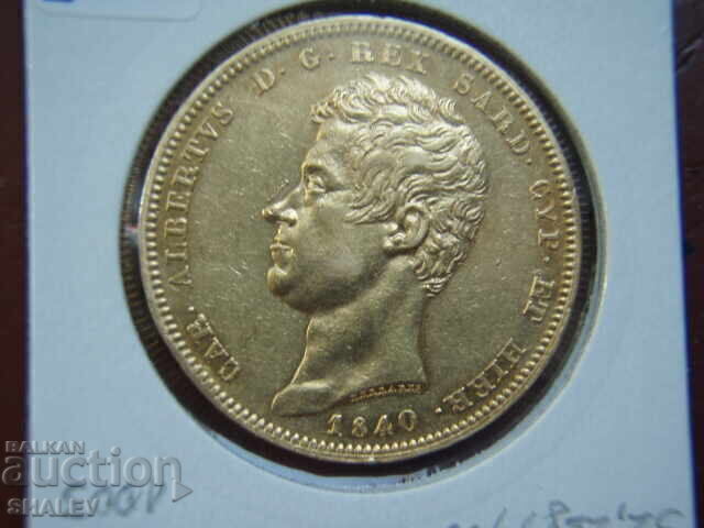 100 Lire 1840 Sardinia (100 Lire Sardinia) - AU (gold) - 5 100 Lire 1840 Sardinia (100 Lire Sardinia) - AU (gold) - 5