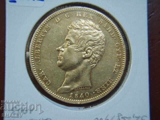 100 Lire 1840 Sardinia (100 Lire Sardinia) - AU (gold) - 7 100 Lire 1840 Sardinia (100 Lire Sardinia) - AU (gold) - 7