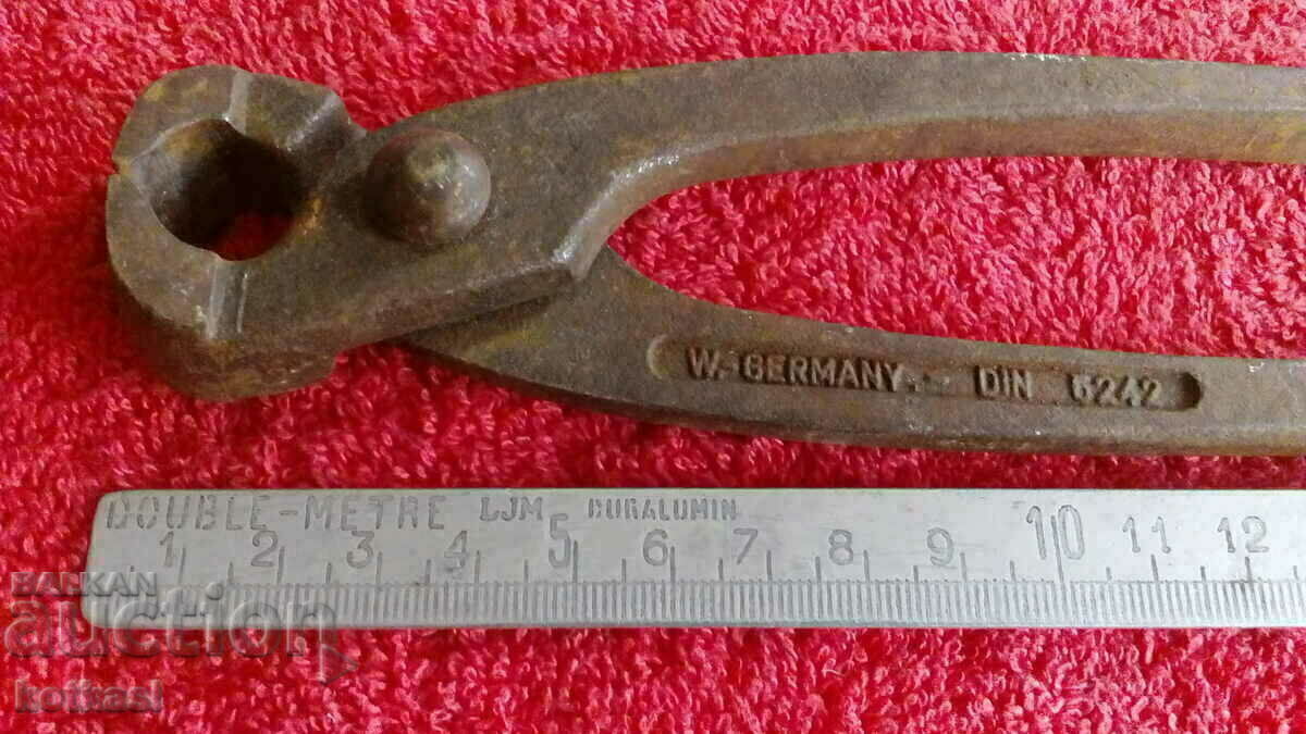 Old metal pliers cherped markings West Germany with price 21.00 BGN | € 10.74