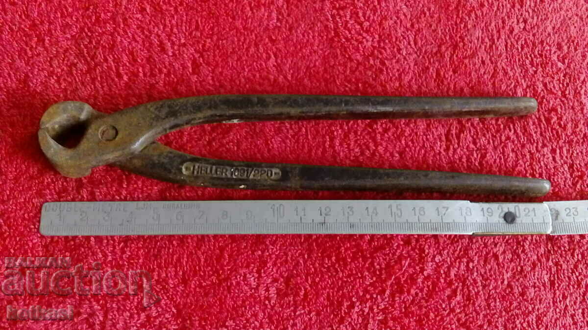 Old metal pliers torpedo marking master