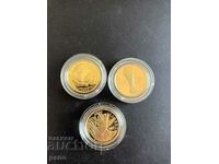 5 US DOLLARS GOLD lot 3 pieces