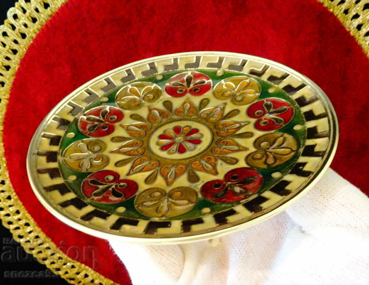 Auction Bronze panel, cloisonné enamel plate, Cloisonne Auction Bronze panel, cloisonné enamel plate, Cloisonne