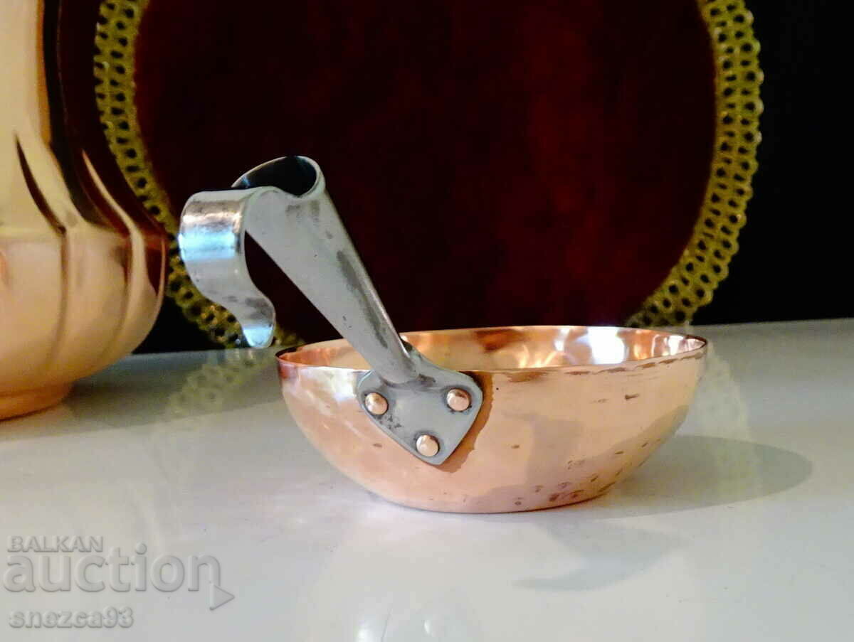 Χάλκινη κουτάλα σφυρήλατο στο χέρι. - 5 Χάλκινη κουτάλα σφυρήλατο στο χέρι. - 5