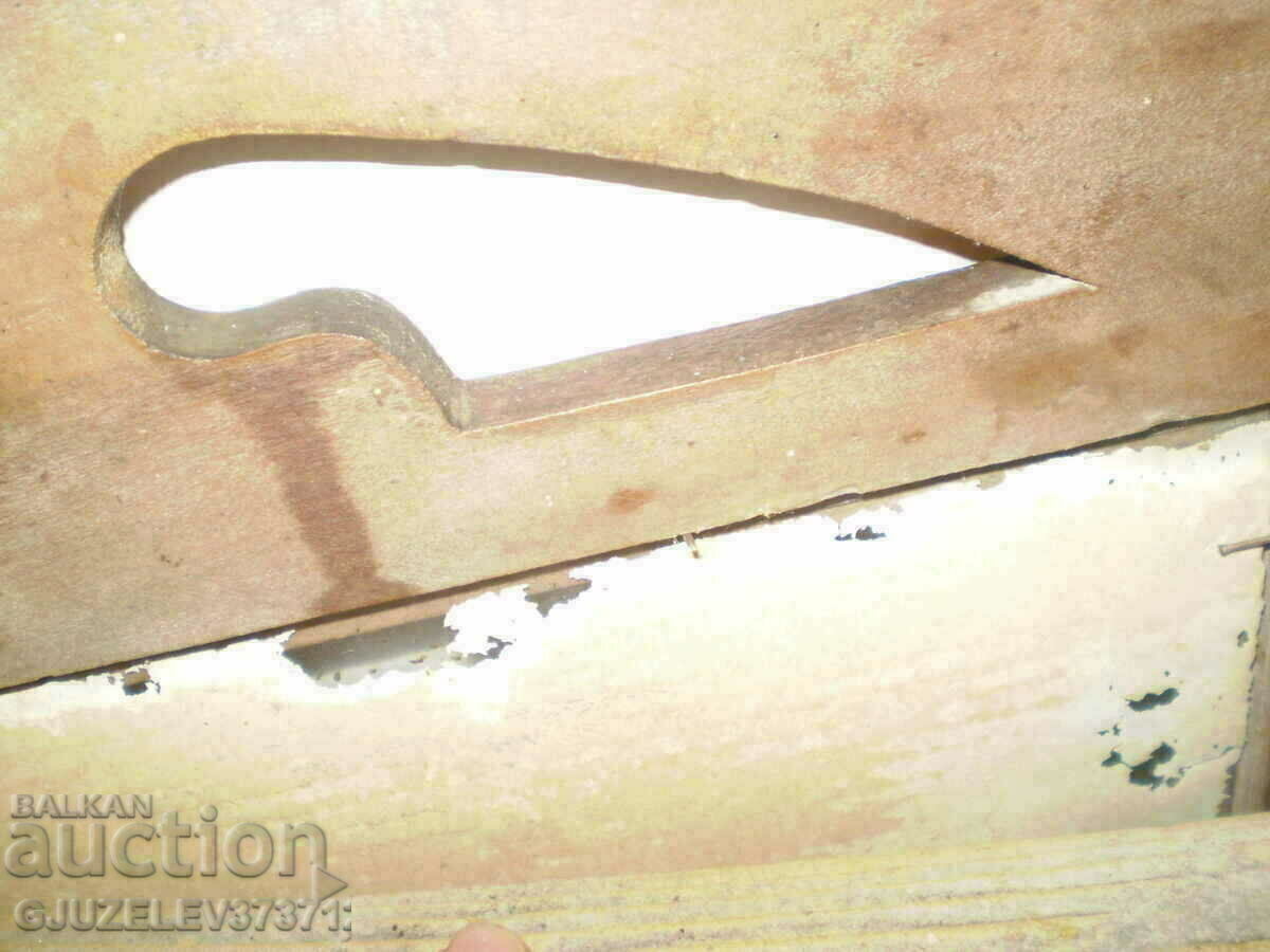 Vintage Old Glass Icon In A Wooden Frame - 5 Vintage Old Glass Icon In A Wooden Frame - 5