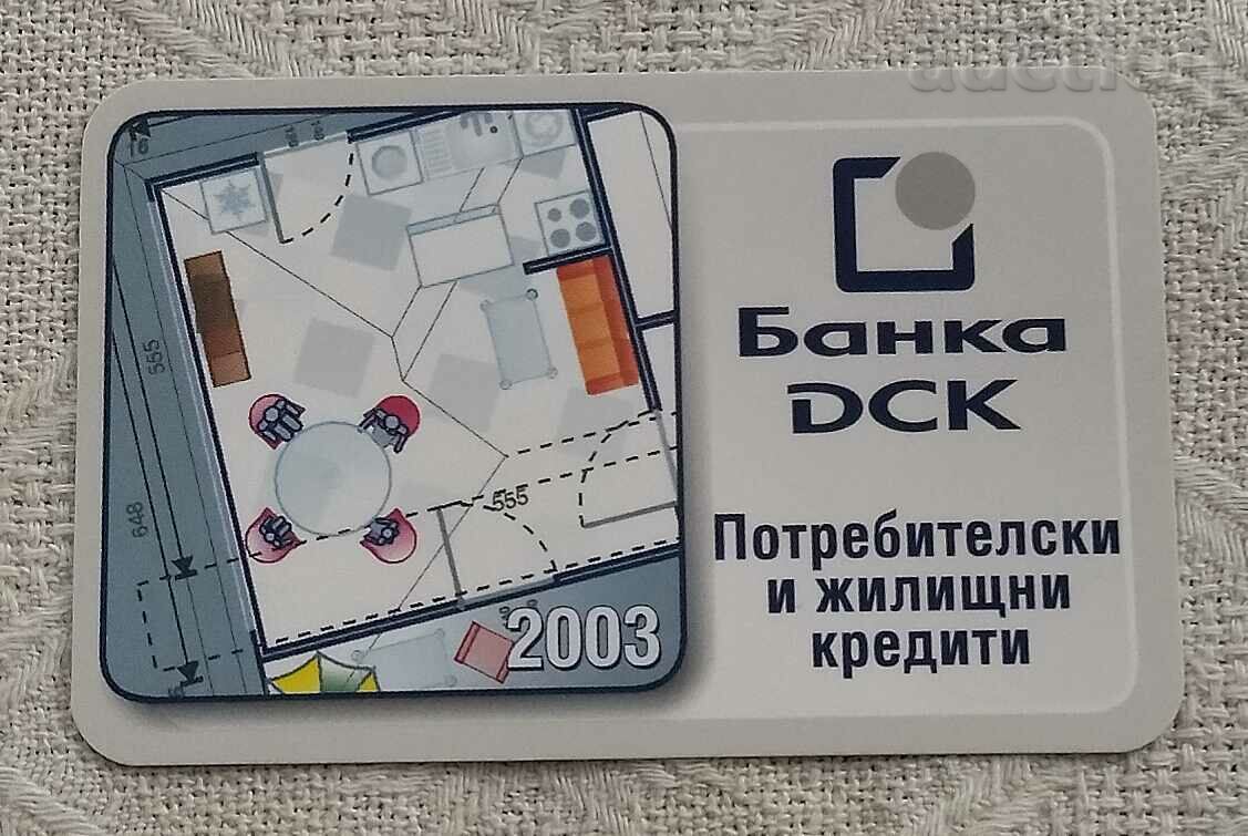 DSK BANK CALENDAR 2003