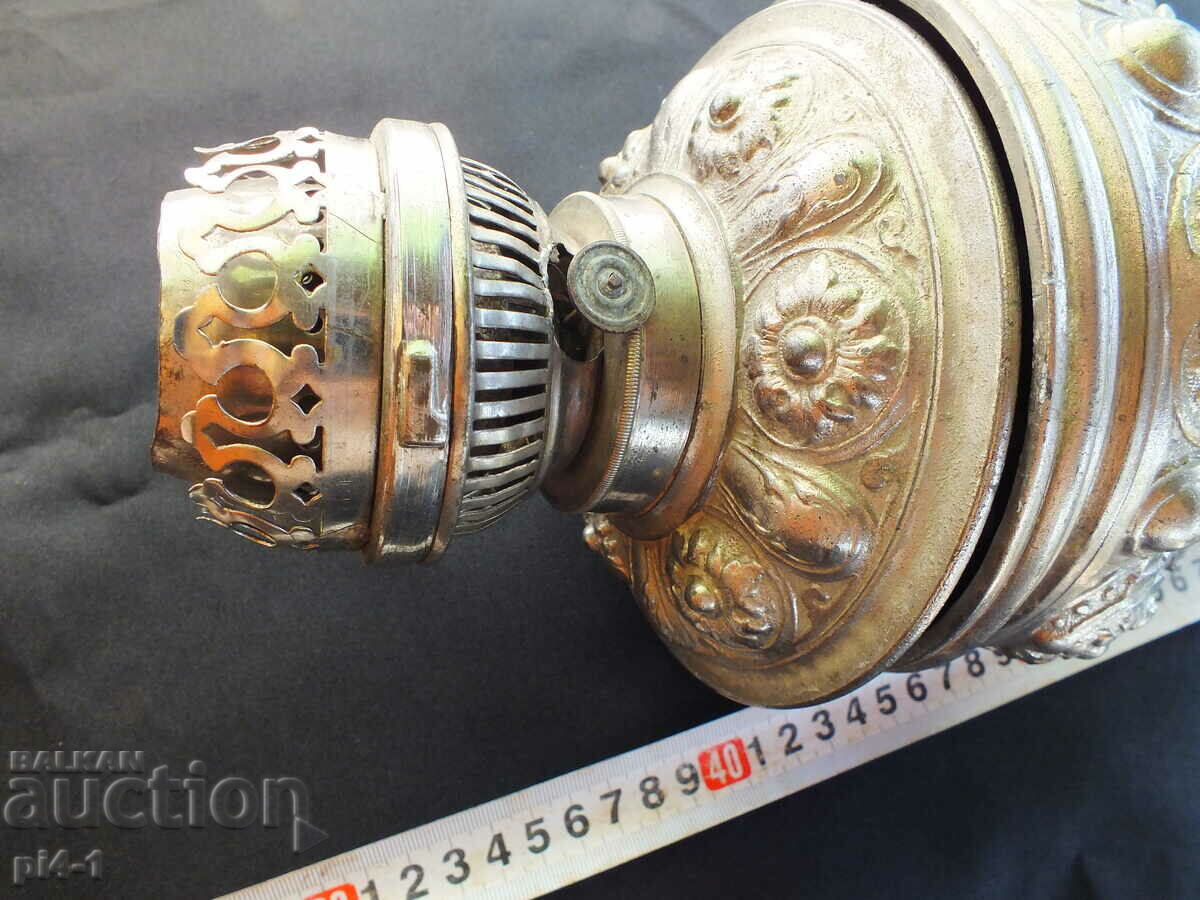 Beautiful old gas lamp - Bronze - silver plated with price 150.00 BGN | € 76.69 Beautiful old gas lamp - Bronze - silver plated with price 150.00 BGN | € 76.69