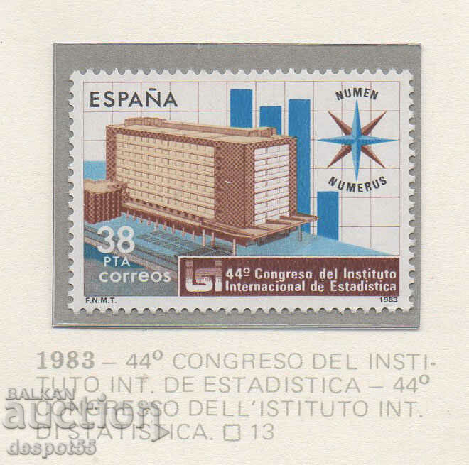1983. Spania. Institutul Internațional de Statistică, Madrid.
