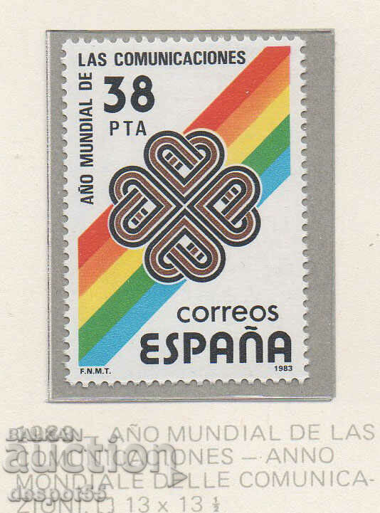 1983. Испания. Световна година на комуникациите.