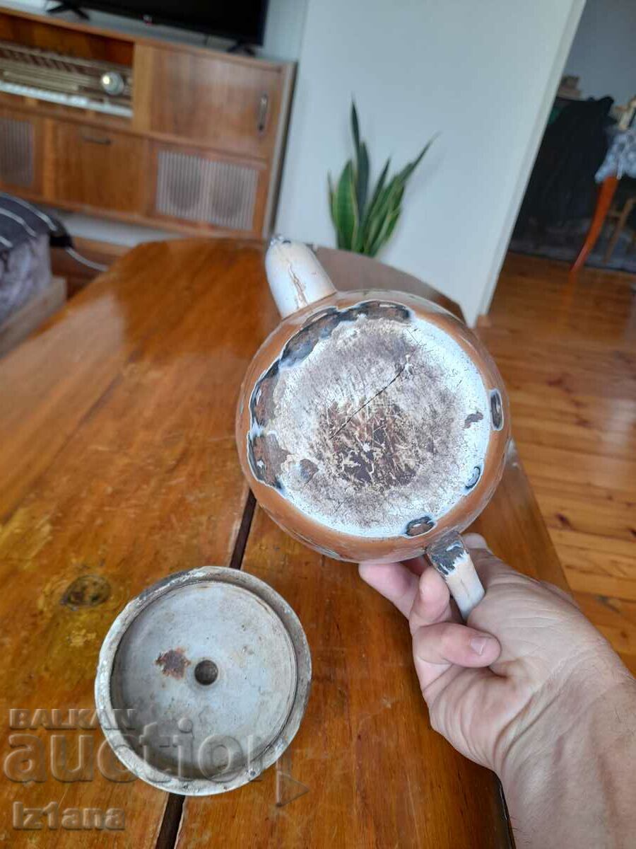 Old enamel teapot - 6 Old enamel teapot - 6