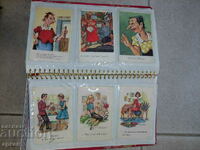 Френски картички -колекция  60 броя цветни карикатури