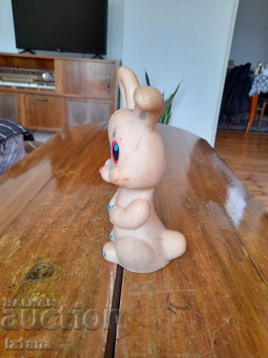 Delivery of Old toy rabbit