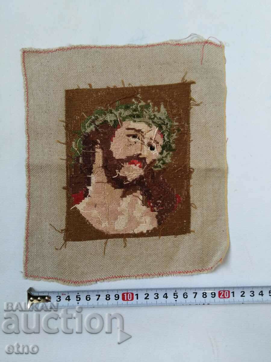 TAPISERI VECHI „HRISTOS”, CUUSATE MÂNĂ cu preț 60.00 BGN | € 30.68 TAPISERI VECHI „HRISTOS”, CUUSATE MÂNĂ cu preț 60.00 BGN | € 30.68