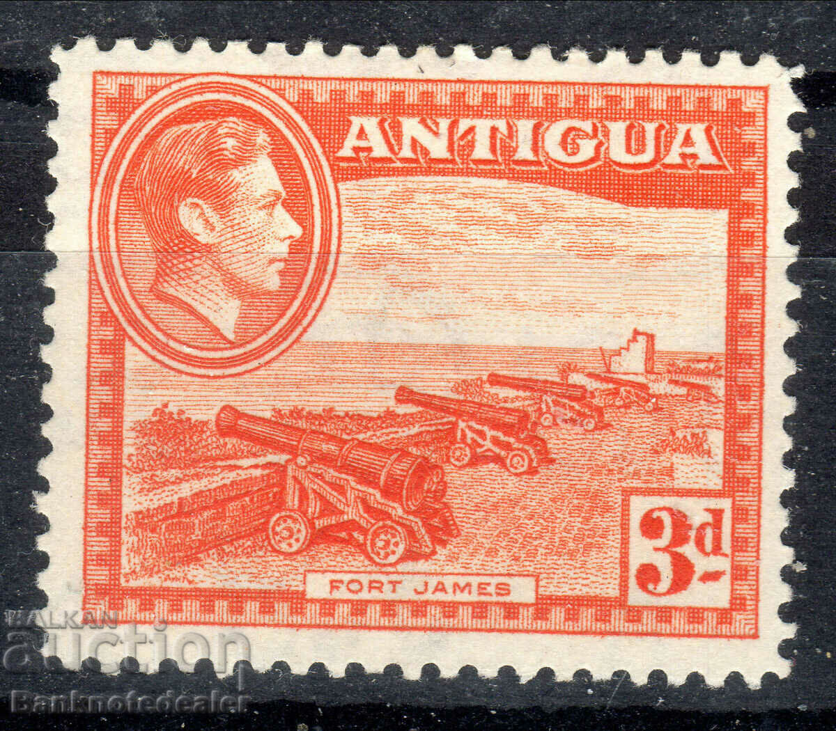 Αντίγκουα KGVI mmint SG103 πορτοκαλί 1938-51