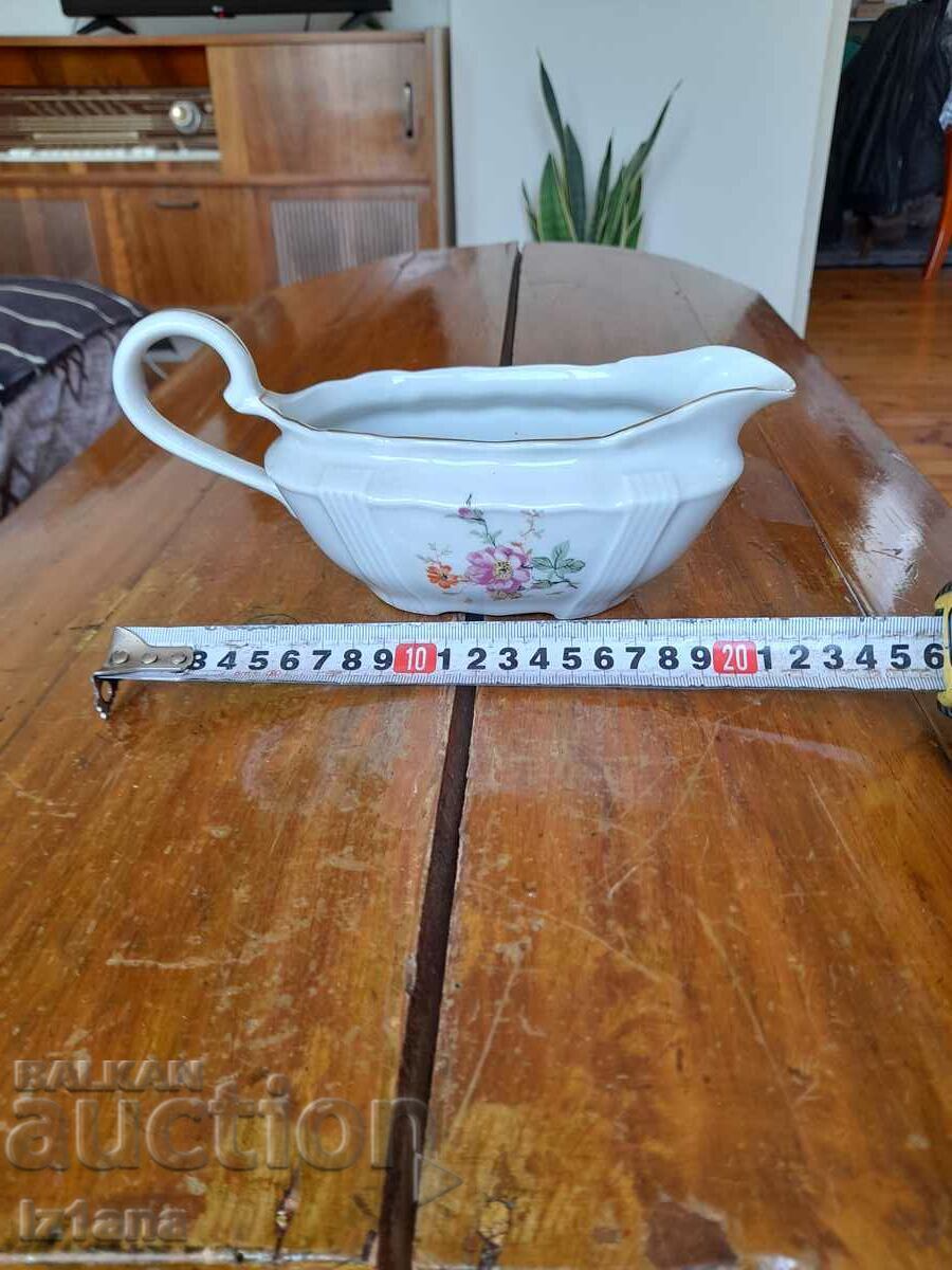 Auction Old porcelain saucer Auction Old porcelain saucer