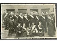 2446 Kingdom of Bulgaria cadets military school carnival 40s