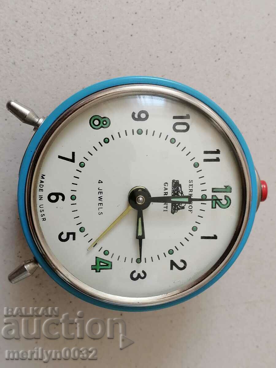 Auction Desktop clock "SARKISOF", alarm clock - USSR, WORKS Auction Desktop clock "SARKISOF", alarm clock - USSR, WORKS