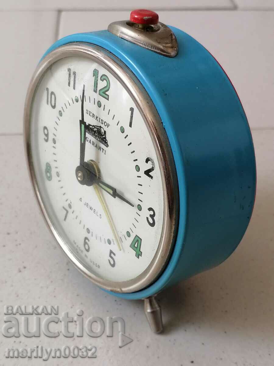 Desktop clock "SARKISOF", alarm clock - USSR, WORKS - 7 Desktop clock "SARKISOF", alarm clock - USSR, WORKS - 7