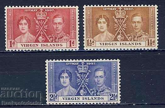 Βρετανικές Παρθένοι Νήσοι 1937-ΣΤΕΦΗ- ΜΜ