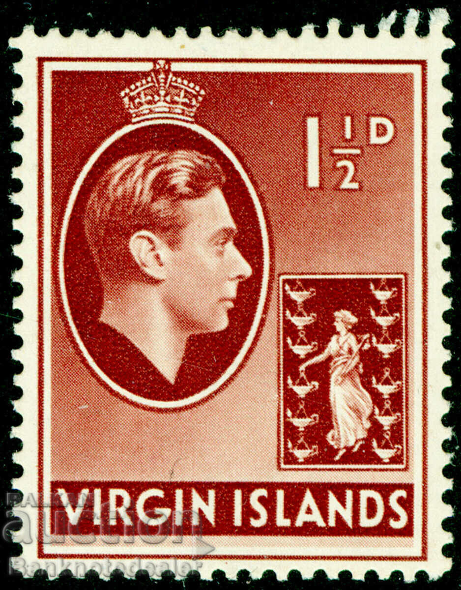 BRITISH VIRGIN ISLANDS SG112a, 1½d red-brown  MH