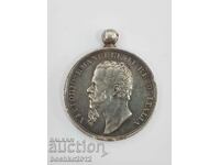 Very rare Italian silver medal Vittorio Emanuele