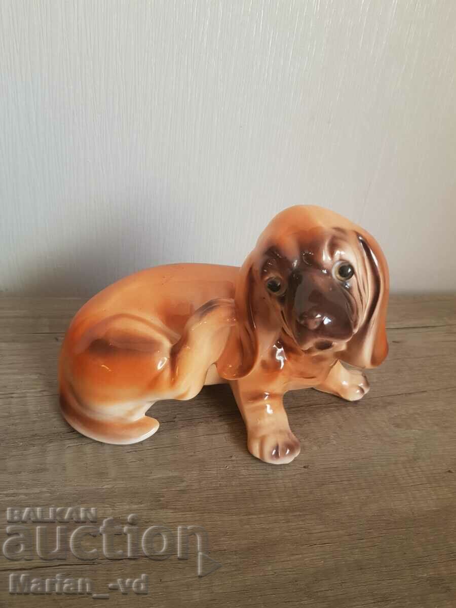 Porcelain figurine dog