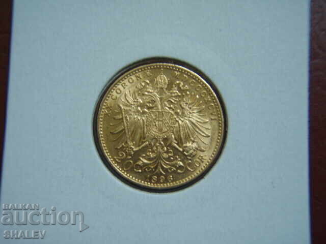 Licitație 20 Coroane 1896 Austria (20 korona Avstriya) / 2 - AU (zlato) Licitație 20 Coroane 1896 Austria (20 korona Avstriya) / 2 - AU (zlato)