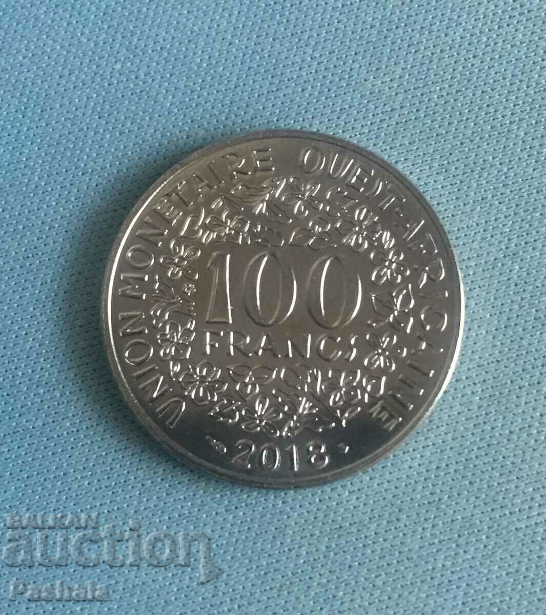 Западна Африка 100 франка 2017 г.