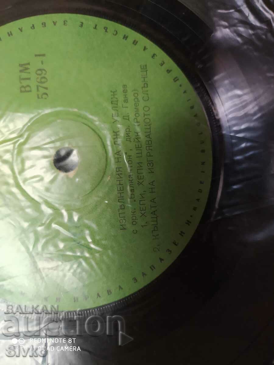 Delivery of Gramophone record J. Welge - S. Please read the description!