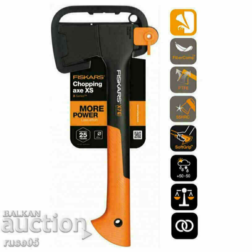 Ax "FISKARS-X7-XS" for camping and tourism Finnish new