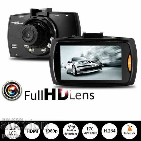 Κάμερα αυτοκινήτου HD με οθόνη 2,7″ - μαύρο κουτί με νυχτερινή λειτουργία