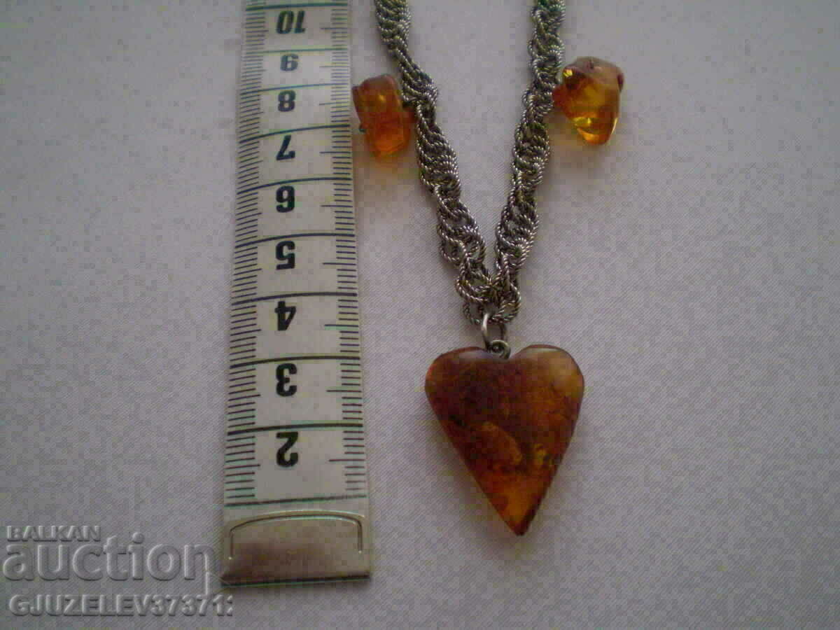 Vintage beautiful women's necklace natural amber with price 129.00 BGN | € 65.96 Vintage beautiful women's necklace natural amber with price 129.00 BGN | € 65.96