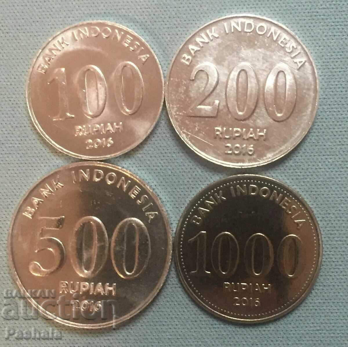 Indonezia 100, 200, 500, 1000 de rupii 2016