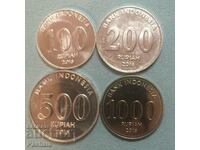 Indonesia 100, 200, 500, 1000 rupees 2016