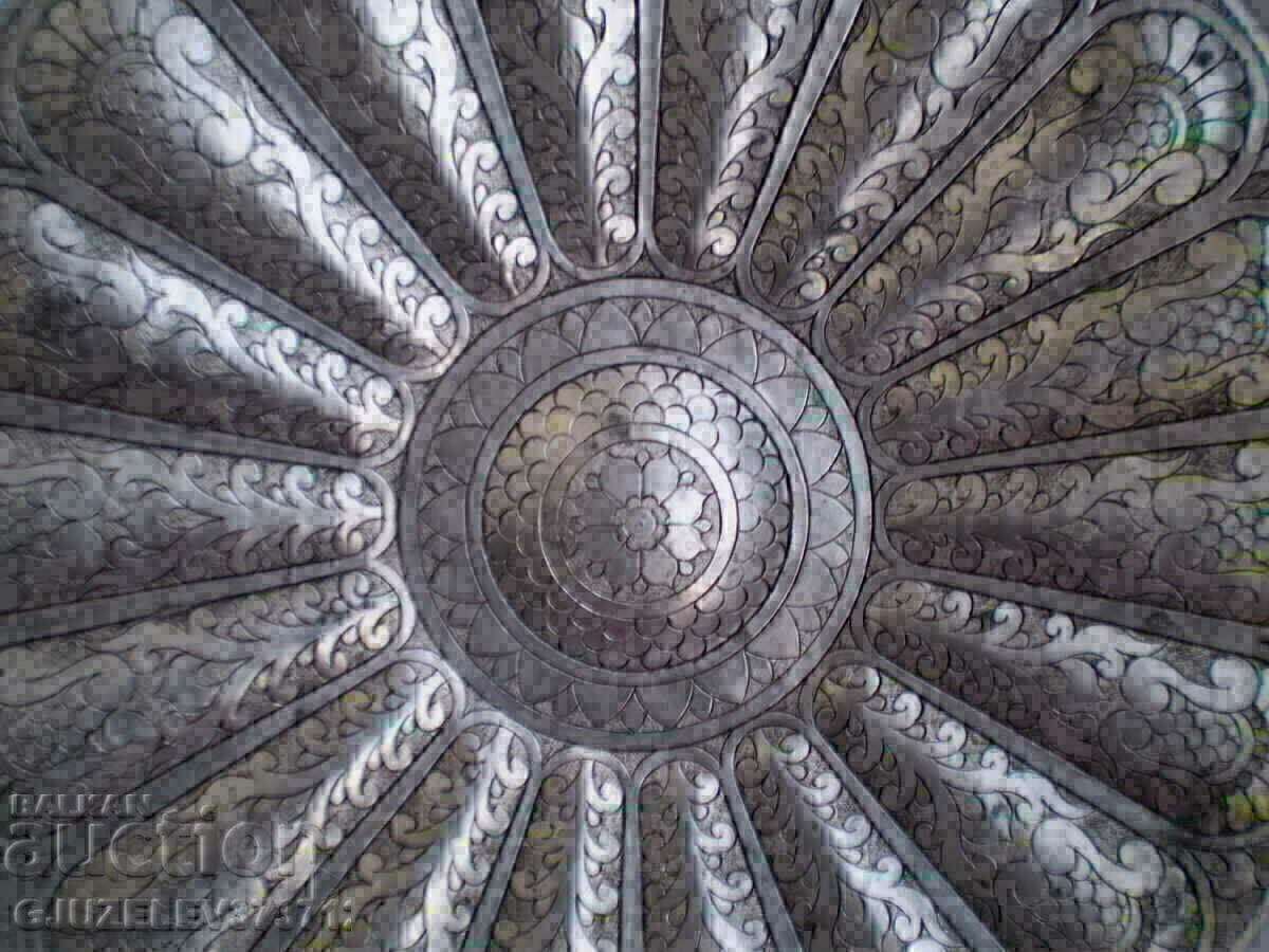 Auction Antique hand forged metal plate plate for wall Auction Antique hand forged metal plate plate for wall