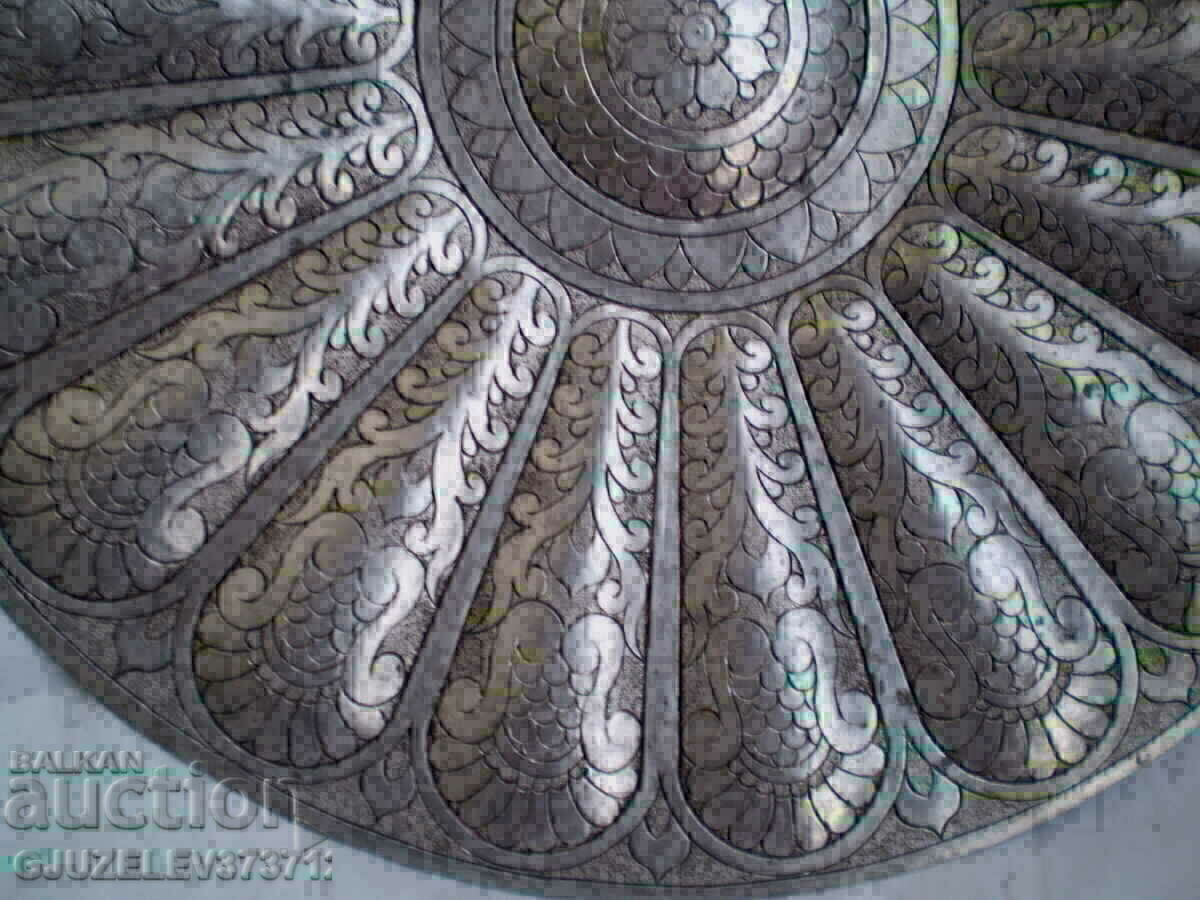 Delivery of Antique hand forged metal plate plate for wall Delivery of Antique hand forged metal plate plate for wall