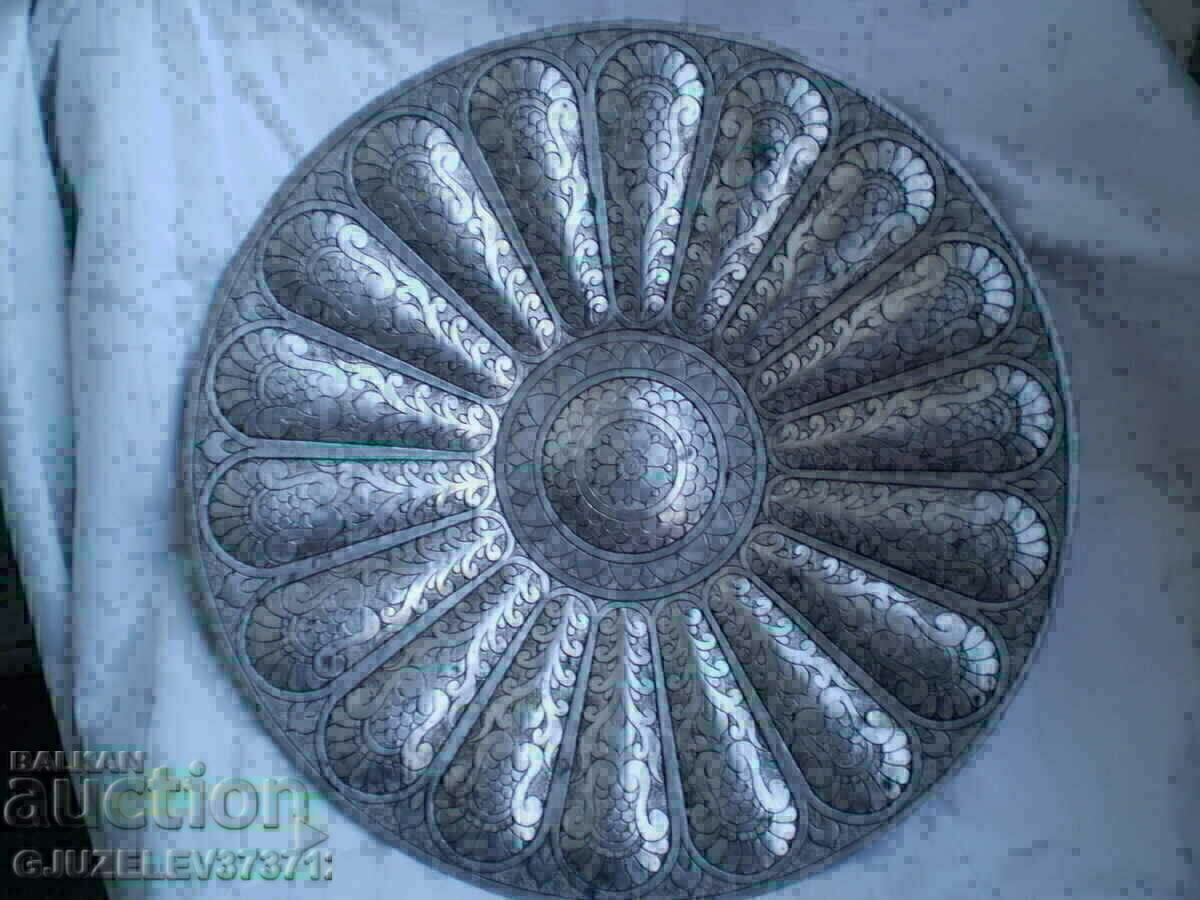 Antique hand forged metal plate plate for wall - 7 Antique hand forged metal plate plate for wall - 7