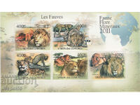2011. Comoros. Mammals - Big cats. Block.