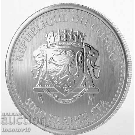 1 oz Silver NEW Gorilla Republic of Congo 2017 with price 174.99 BGN | € 89.47 1 oz Silver NEW Gorilla Republic of Congo 2017 with price 174.99 BGN | € 89.47